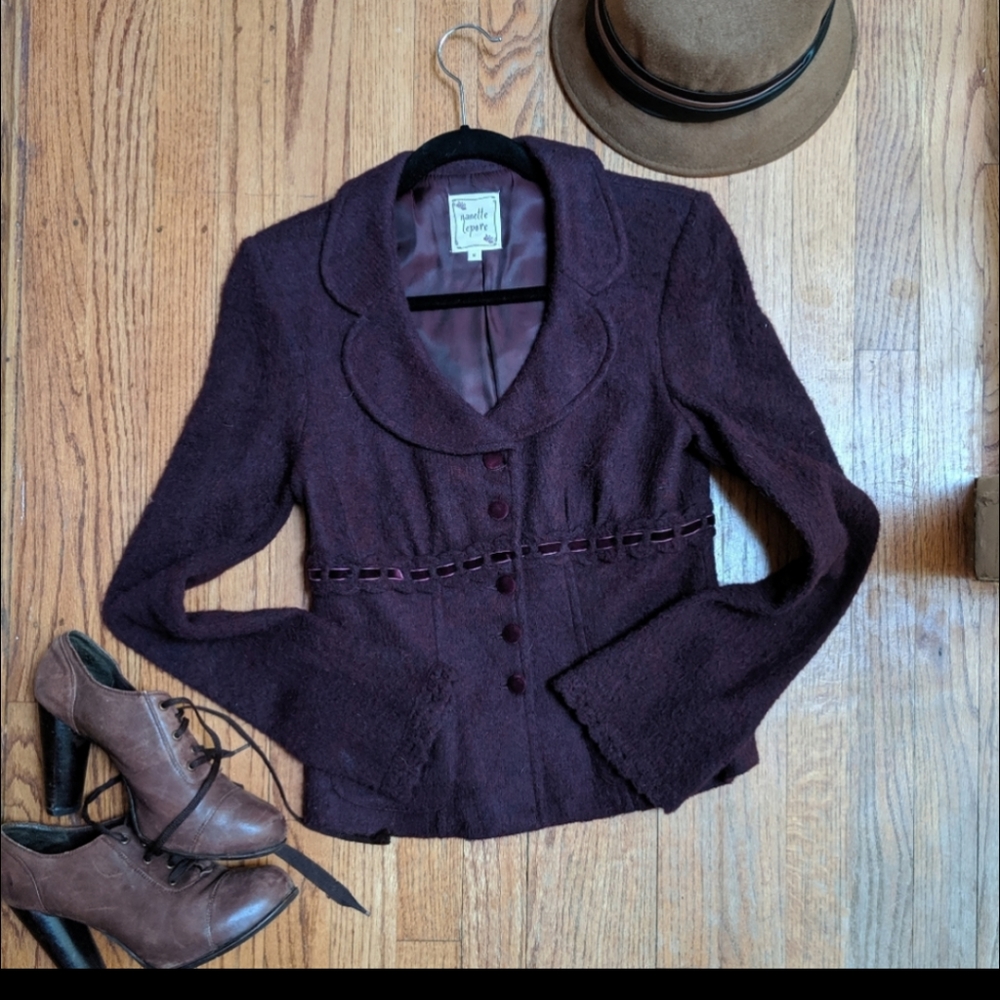 Beautiful plum Nanette Lepore blazer